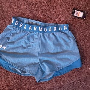Women’s blue under armor shorts